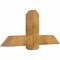 Ekena Millwork Eugene Rough Sawn Timber Gable Bracket, Western Red Cedar, 48"W x 22"H x 6"D x 6"F, 11/12 Pitch GBW048X22X0606EUG00RWR - alternate 2